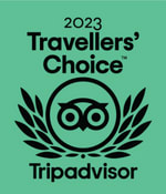 Selo de vencedor do Tivoli Ecoresort do prêmio Travellers' Choice Award 2023 do Tripadivisor 